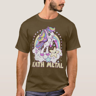 Death Metal Eenhoorn Pony bedroefd T-shirt