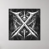 Death Metal Headbanger - Heavy MetalHeads Canvas Afdruk (Voorkant)