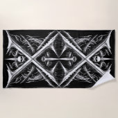 Death Metal Headbanger - Heavy MetalHeads Strandlaken (Voorkant)