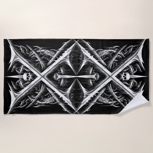 Death Metal Headbanger - Heavy MetalHeads Strandlaken (Voorkant)