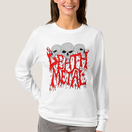 Death Metal Hoodie T-shirt (Voorkant)