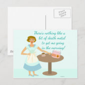 Death Metal Houseechtgenote Briefkaart (Voorkant / Achterkant)