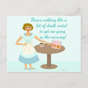 Death Metal Houseechtgenote Briefkaart