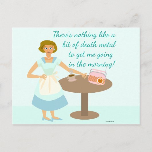 Death Metal Houseechtgenote Briefkaart (Voorkant)