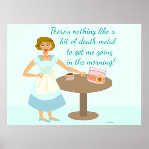 Death Metal Houseechtgenote Poster