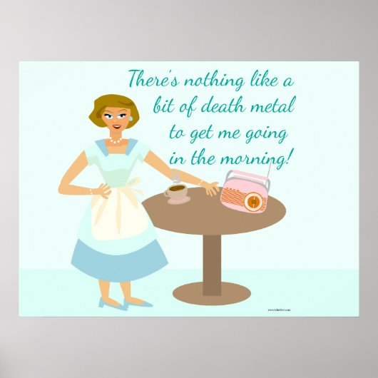 Death Metal Houseechtgenote Poster (Voorkant)