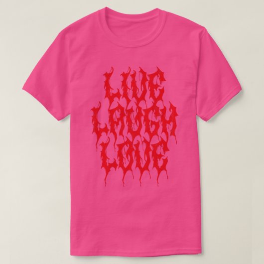 Death Metal Live Lach Liefde T-shirt (Design voorkant)