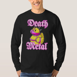 Death Metal Music Fan Cute Rocker Rubber Duck Bath T-shirt