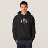 Death Metal Rainbow Thema Hoodie (Voorkant volledig)