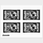 Death Metal Rechthoekige Sticker (Vel)