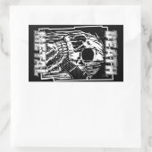 Death Metal Rechthoekige Sticker (Tas)