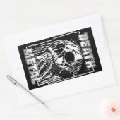 Death Metal Rechthoekige Sticker (Envelop)