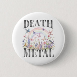 Death Metal Ronde Button 5,7 Cm