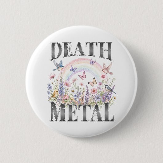 Death Metal Ronde Button 5,7 Cm (Voorkant)