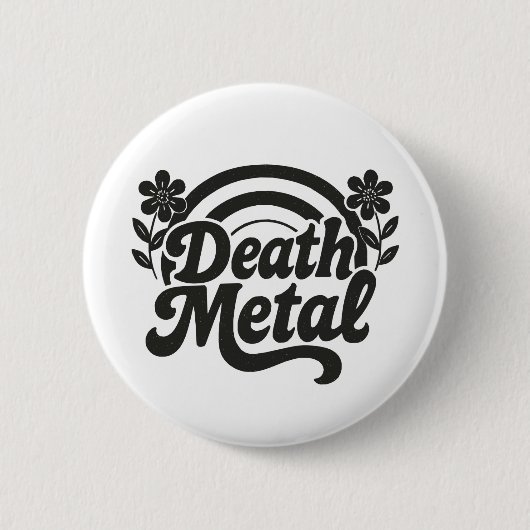 Death Metal Ronde Button 5,7 Cm (Voorkant)