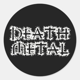 Death Metal Ronde Sticker