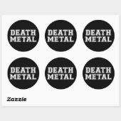 Death Metal Ronde Sticker (Vel)