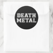 Death Metal Ronde Sticker (Tas)