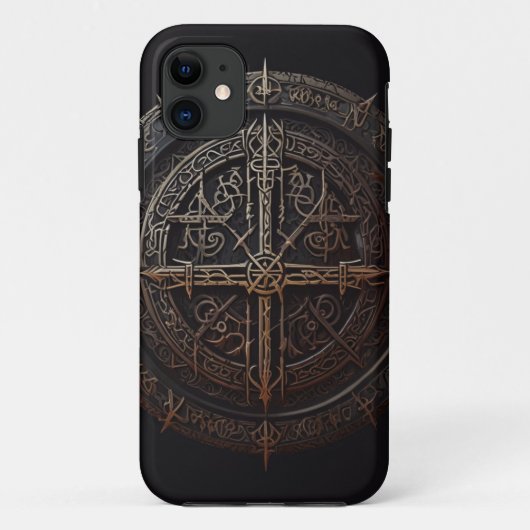 Death Metal Rune telefoonhoesje Case-Mate iPhone Case (Achterkant)