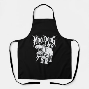 Death Metal Schattig Baby Nijlpaard Moo Deng Nijlp Schort