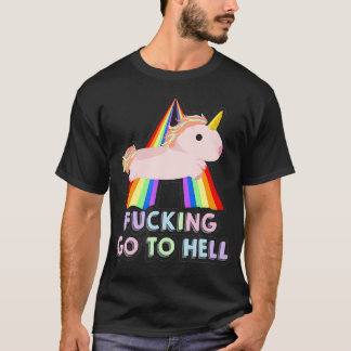 Death Metal Unicorn Design Pastel Gothic Hell T-shirt