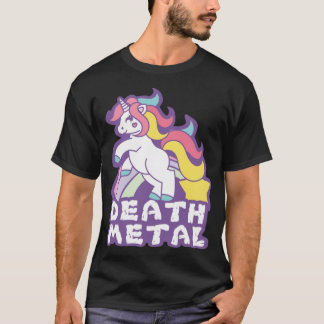 Death Metal Unicorn dinosaurs 2  T-shirt