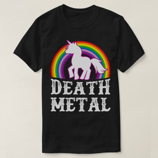 Death Metal Unicorn Essential T-shirt (Design voorkant)