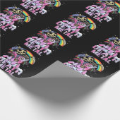 Death Metal Unicorn Reaper regenboog Cadeaupapier (Hoek)