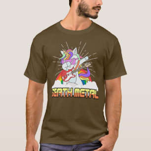 Death Metal Unicorn Rock Music Guitar Guitarists16 T-shirt