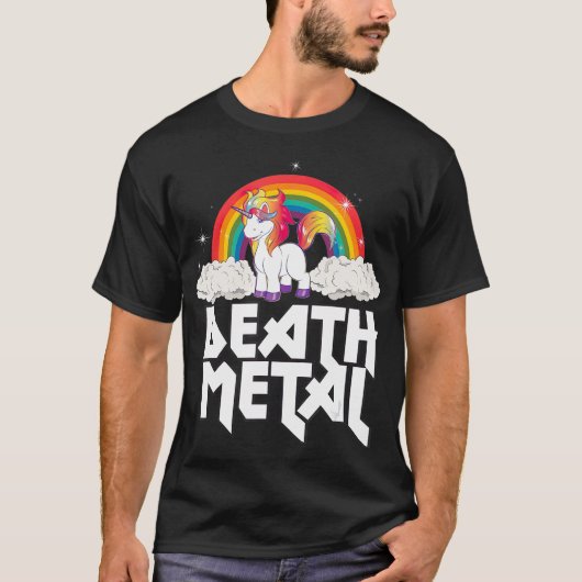 Death Metal Unicorn Shirt (Voorkant)
