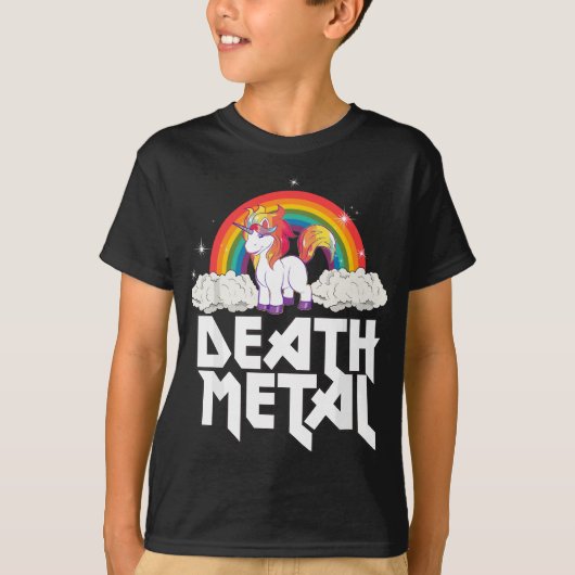Death Metal Unicorn T-shirt (Voorkant)
