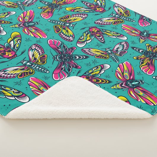 Death Moth Sherpa Blanket Deken (3/4)