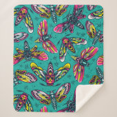 Death Moth Sherpa Deken (Voorkant)