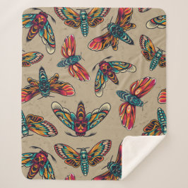 Death Moth Sherpa Deken