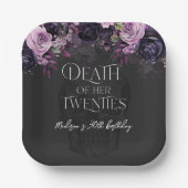 Death Of Her Twenties 30th Birthday Party Papieren Bordje (Voorkant)