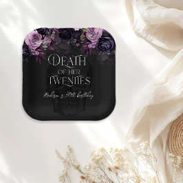 Death Of Her Twenties 30th Birthday Party Papieren Bordje