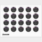 Death Of Her Twenties 30th Birthday Party Ronde Sticker (Vel)