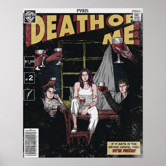 Death of Me comic cover PVRIS Poster (Voorkant)