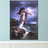 Death of Sappho by Miguel Carbonell Selva Canvas Afdruk (Insitu (Houten vloer))
