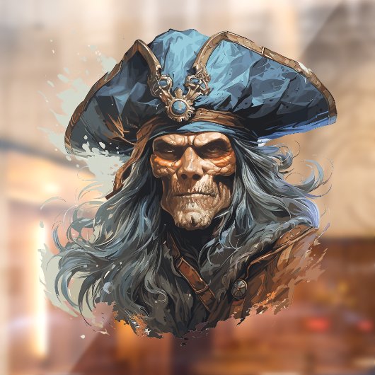Death Pirate Window Cling Raamsticker (Vel 2)