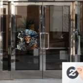Death Pirate Window Cling Raamsticker (Kantoordeur)