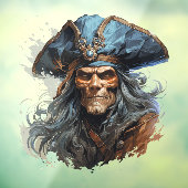 Death Pirate Window Cling Raamsticker (Vel 3)