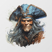 Death Pirate Window Cling Raamsticker (Vel)