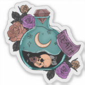 Death Potion Witchy Vinyl Sticker (Voorkant)