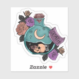 Death Potion Witchy Vinyl Sticker