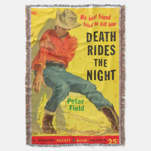 Death Rides de Night westerne boekomslag Deken