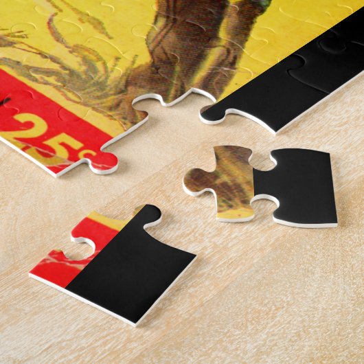 Death Rides de Night westerne boekomslag Legpuzzel (Zijkant)