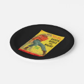 Death Rides de Night westerne boekomslag Papieren Bordje (Gekanteld)