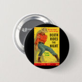Death Rides de Night westerne boekomslag Ronde Button 5,7 Cm (Voorkant /achterkant)