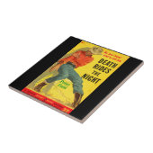 Death Rides de Night westerne boekomslag Tegeltje (Zijkant)